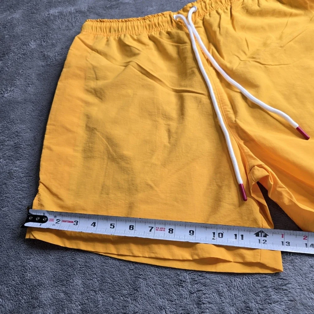 NWT Goorin Bros Gorilla Water Monkey Swim Trunks Shorts Mens L The Farm Yellow